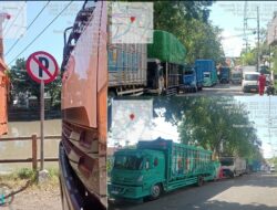 Kucing-kucingan di Semut Kali, Parkir Liar Truk Merajalela, Warga Tagih Aksi Tegas Polres KP3