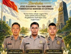 SALAM HORMAT DAN DUKA MENDALAM, SATRESKOBA POLRES PELABUHAN TANJUNG PERAK BERDUKA ATAS GUGURNYA TIGA PAHLAWAN PEMBERANTAS NARKOBA DI KATINGAN