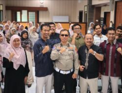 Polres Gresik Tanamkan Budaya Tertib Lalu Lintas Sejak Dini, Gandeng Guru Lewat Polantas Menyapa
