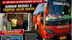 ROMBONGAN SMK SEMEN GRESIK BERDUKA TERTIPU BIRO TRAVEL PERJALANAN WISATA GH TRANS WISATA