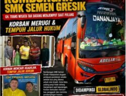ROMBONGAN SMK SEMEN GRESIK BERDUKA TERTIPU BIRO TRAVEL PERJALANAN WISATA GH TRANS WISATA