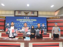 Polresta Tuban Amankan 8 Tersangka Pengeroyokan di 4 Lokasi 