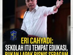 Eri Cahyadi : Sekolah Itu Tempat Edukasi, Bukan Lapak Bisnis Seragam, INGAT!!! Nekat Pungli, Siap-Siap Dipecat