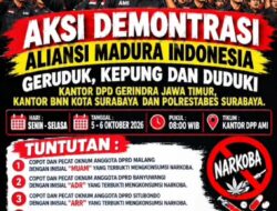 AMI GELAR AKSI DEMONSTRASI, DESAK PENEGAKAN HUKUM ATAS PENYALAHGUNAAN NARKOTIKA YANG MELIBATKAN 3 ANGGOTA DPRD DARI PARTAI GERINDRA