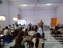 Polres Pelabuhan Tanjung Perak Gelar Sosialisasi Keselamatan Lalu Lintas di SMP Bhayangkari 6 Surabaya