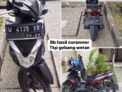 Pengembangan Kasus Curanmor, Polsek Sukolilo Mengamankan Tiga Terduga Penadah Motor