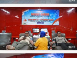 Hari Jadi ke-75 Humas Polri, Polrestabes Surabaya Gelar Donor Darah Bersama Masyarakat